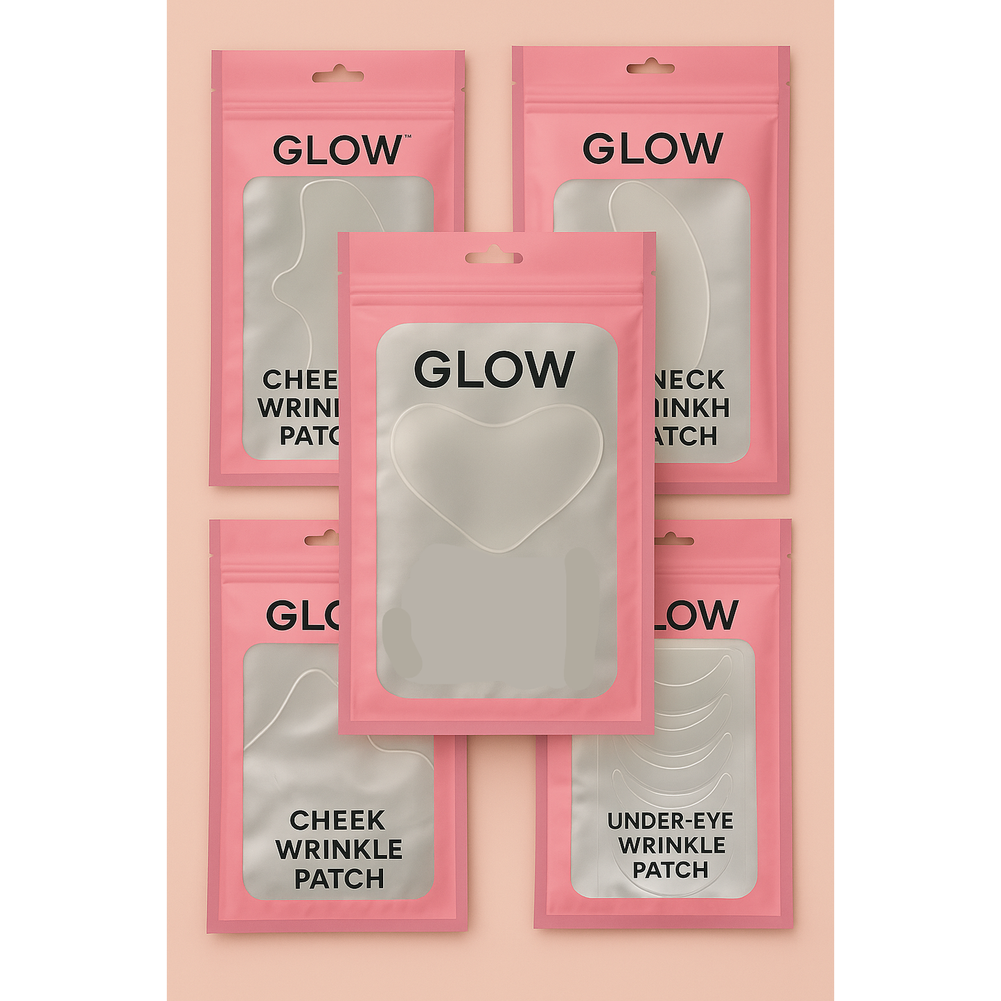 11 Piece Full-Face Anti-Wrinkle Patch Kit by Glow